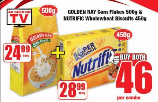 Golden Ray Corn Flakes 500gm 