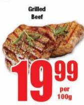 Grilled Beef Per 100g