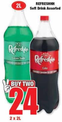 REFRESHHH Soft Drink Assorted 2 x 2L