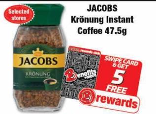 JACOBS Krönung Instant Coffee 47.5gm 