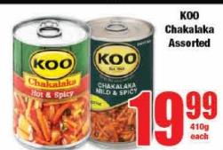 KOO Chakalaka Assorted 410g