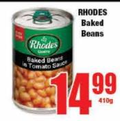 Rhodes Baked Beans 410g