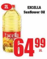 Excella Sunflower Oil 2 Litre