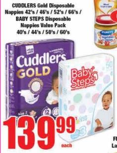 Cuddlers Gold Diapers Size 