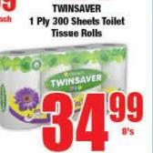 Twinsaver Fresh Wave Assorted Washing Powder 8s