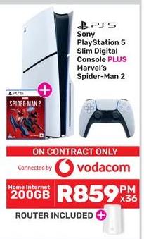 Sony PlayStation 5 Slim Digital Console PLUS Marvel's Spider-Man 2