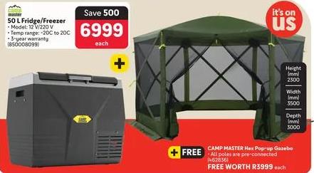 Camp Master 50 L Fridge/Freezer