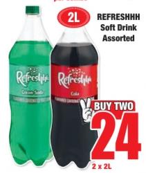 REFRESHHH Soft Drink Assorted 2L 