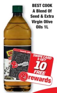 BEST COOK A Blend Of Seed & Extra Virgin Olive Oils 1L 