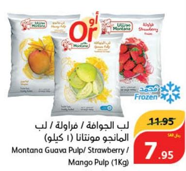 Montana Guava Pulp / Strawberry / Mango Pulp (1Kg) 