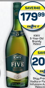 KWV 5-Year-Old Brandy 750ml