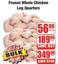 Frozen Whole Chicken Leg Quarters