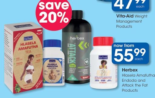  Vita-Aid Weight Management Products