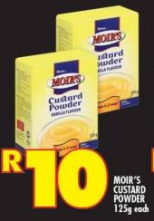 Moir's Custard Powder 125g Each