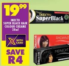 INECTO Super Black Hair Colour Creme 28ml