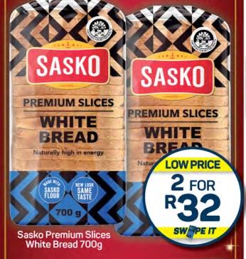 Sasko Premium Slices White Bread 700g