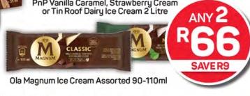 Ola Magnum Ice Cream Assorted 90-110ml Any 2