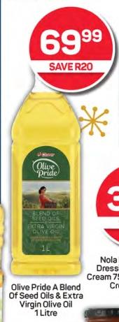 Olive Pride A Blend Of Seed Oils & Extra Virgin Olive Oil 1 Litre