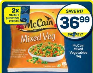 McCain Mixed Vegetables 1kg