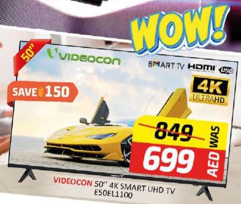 VIDEOCON 50" 4K SMART UHD TV E50EL1100