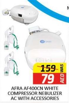 AFRA AF400CN White Compressor Nebulizer AC with Accessories