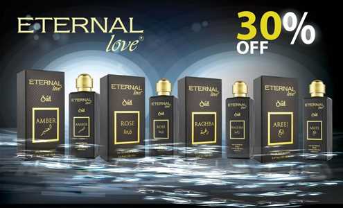 30% ETERNAL LOVER PERFUME ON PRODUCTS