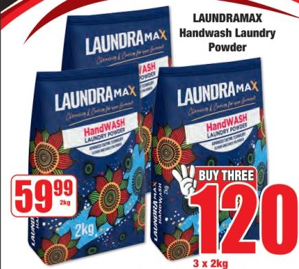 Laundramax Handwash Laundry Powder 3x2 kg 