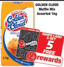 Golden Cloud Muffin Mix Assorted 1 kg 