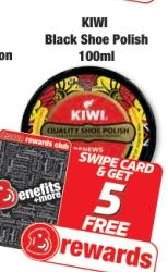 Kiwi Black Shoe Polish 100 ml 