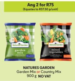 Any 2 Natures Garden Garden Mix or Country Mix 900 g