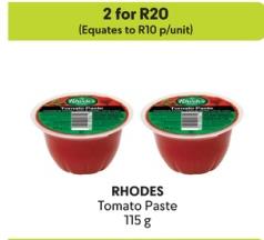 RHODES Tomato Paste 115 g