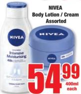 NIVEA Body Lotion / Cream Assorted 