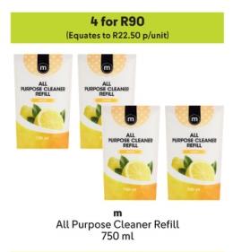 M All Purpose Cleaner Refill 750 ml