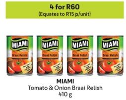 MIAMI Tomato & Onion Braai Relish 410 g