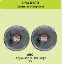 ARO Lazy Susan & Lids Large 2's