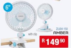 Amber Table desktop Fan 