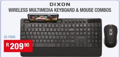 Dixon Wireless Multimedia Keyboard & Mouse Combos 