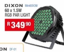 DIXON Mini60X3W 60 x 1.5W RGB PAR  LIGHT  