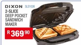 Dixon 2-Slice Deep Pocket Sandwich Maker 