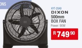 DIXON 500mm BOX FAN 