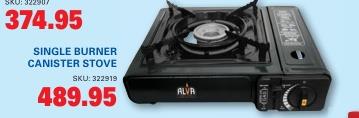 Alva Single Burner Canister Stove 