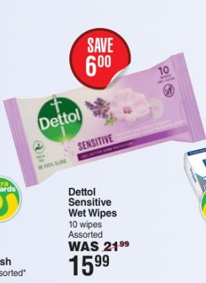 Dettol Sensitive Wet Wipes