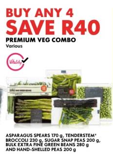 Premium Veg Combo Buy any 4 Save 40