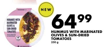 Woolworth Hummus with Marinated Olives & Sun-Dried Tomatoes 