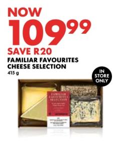 Woolworth Familiar Favourites Cheese Selection 415 gm 