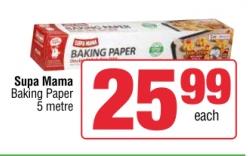 Supa Mama Baking Paper 5 metre 