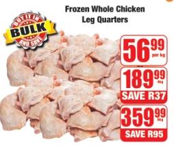 Frozen Whole Chicken Leg Quarters