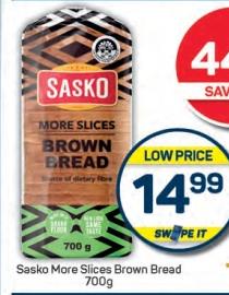 Sasko More Slices Brown Bread 700g