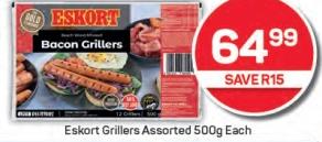 Eskort Grillers Assorted 500g Each