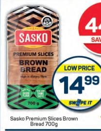 Sasko Premium Slices Brown Bread 700g